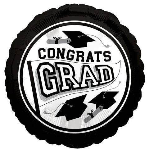 18" Congrats Grad Foil Balloon - *Multiple Colors